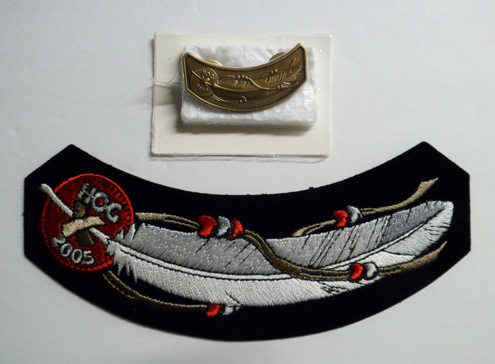 2005 HOG Rocker Patch and Vest Pin Harley Davidson Owners Group New NOS
