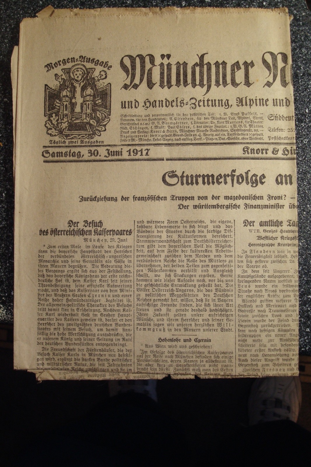 WWI 1917 newspapers 27 papers