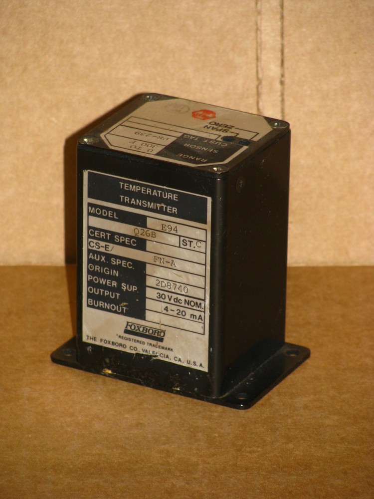 Foxboro E94-Q26B Temperature Transmitter