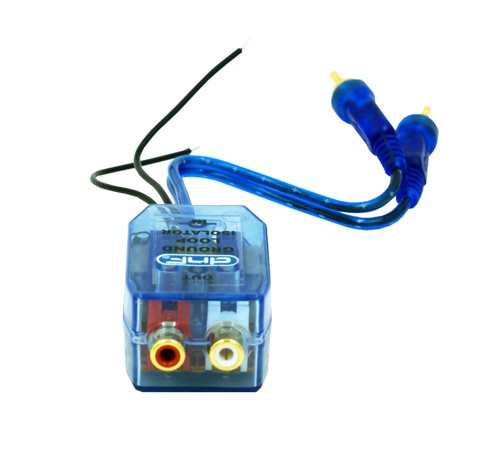 2 Channel RCA Ground Loop Isolator Noise Elimination Filter High Low Line Out