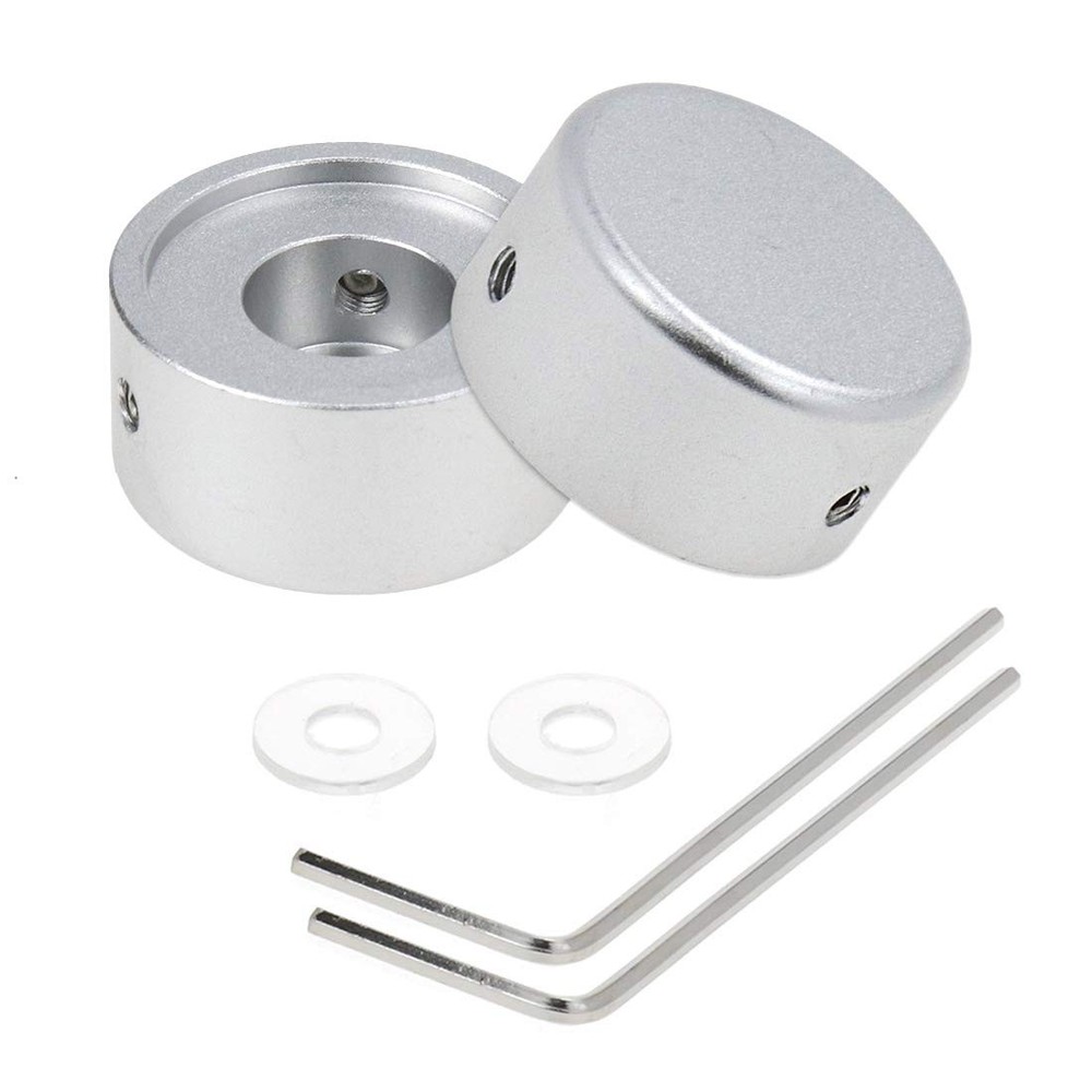 Bitray Guitar Effect Footswitch Topper Pedal Button silver
