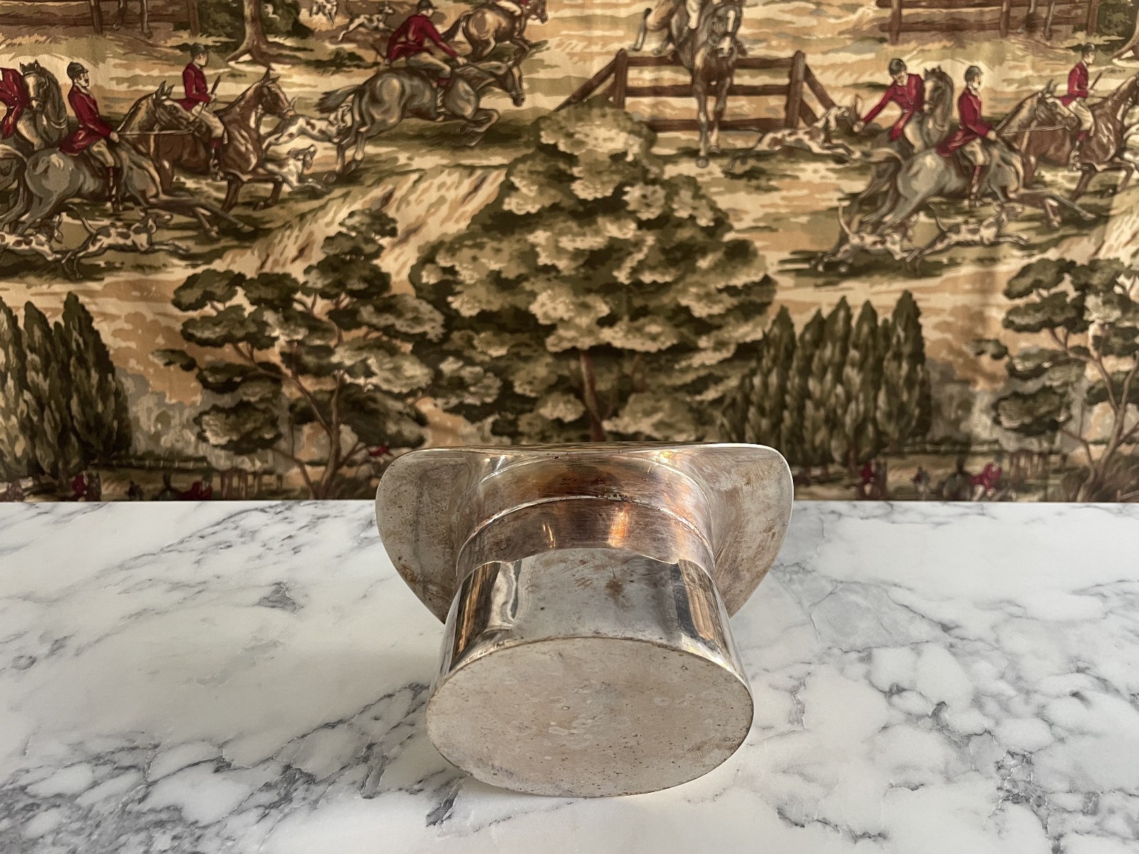 RARE RALPH LAUREN SILVERPLATE BALMORAL FINLEY TOP HAT NUT BOWL TRAY DECANTER