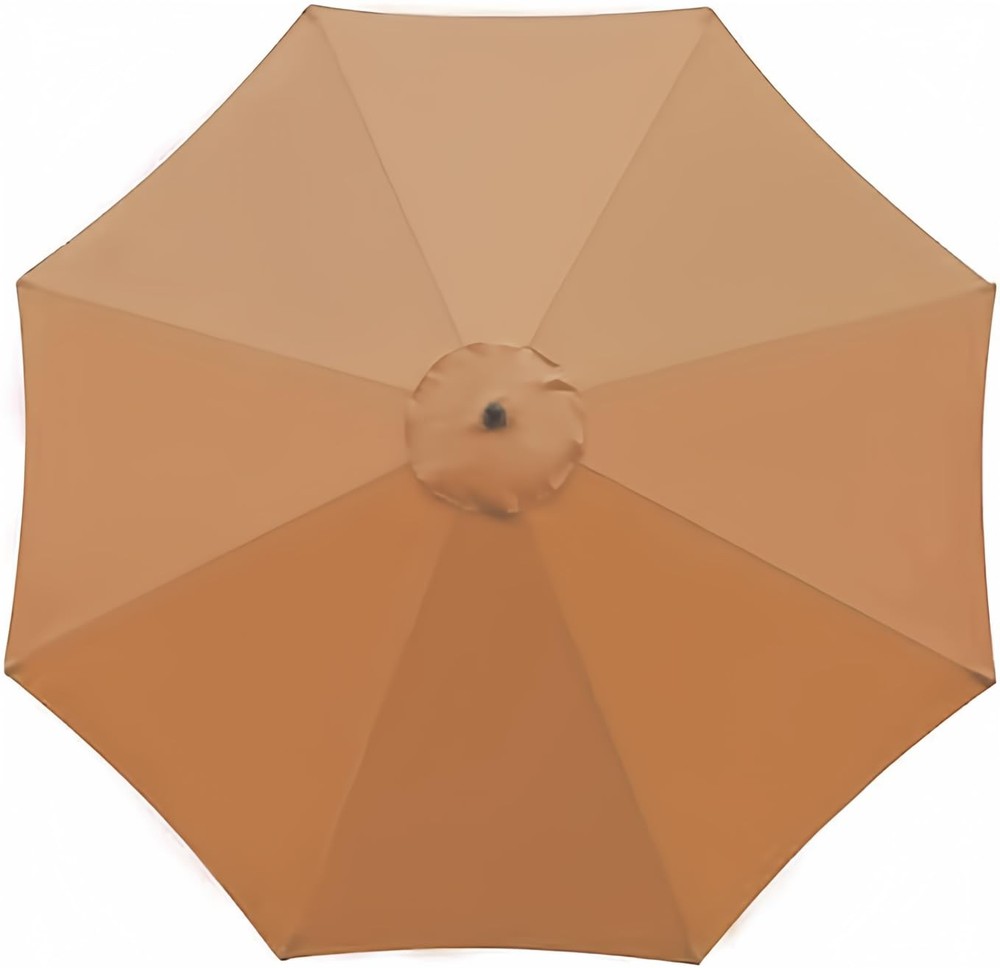 10Ft 8 Ribs Patio Umbrella Replacement Canopy Double-Layer Offset Cantilever ...