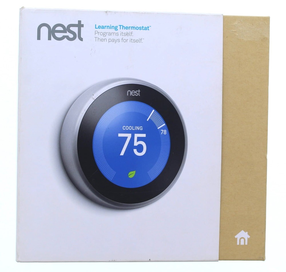 Google Nest Learning Thermostat (Stainless Steel)