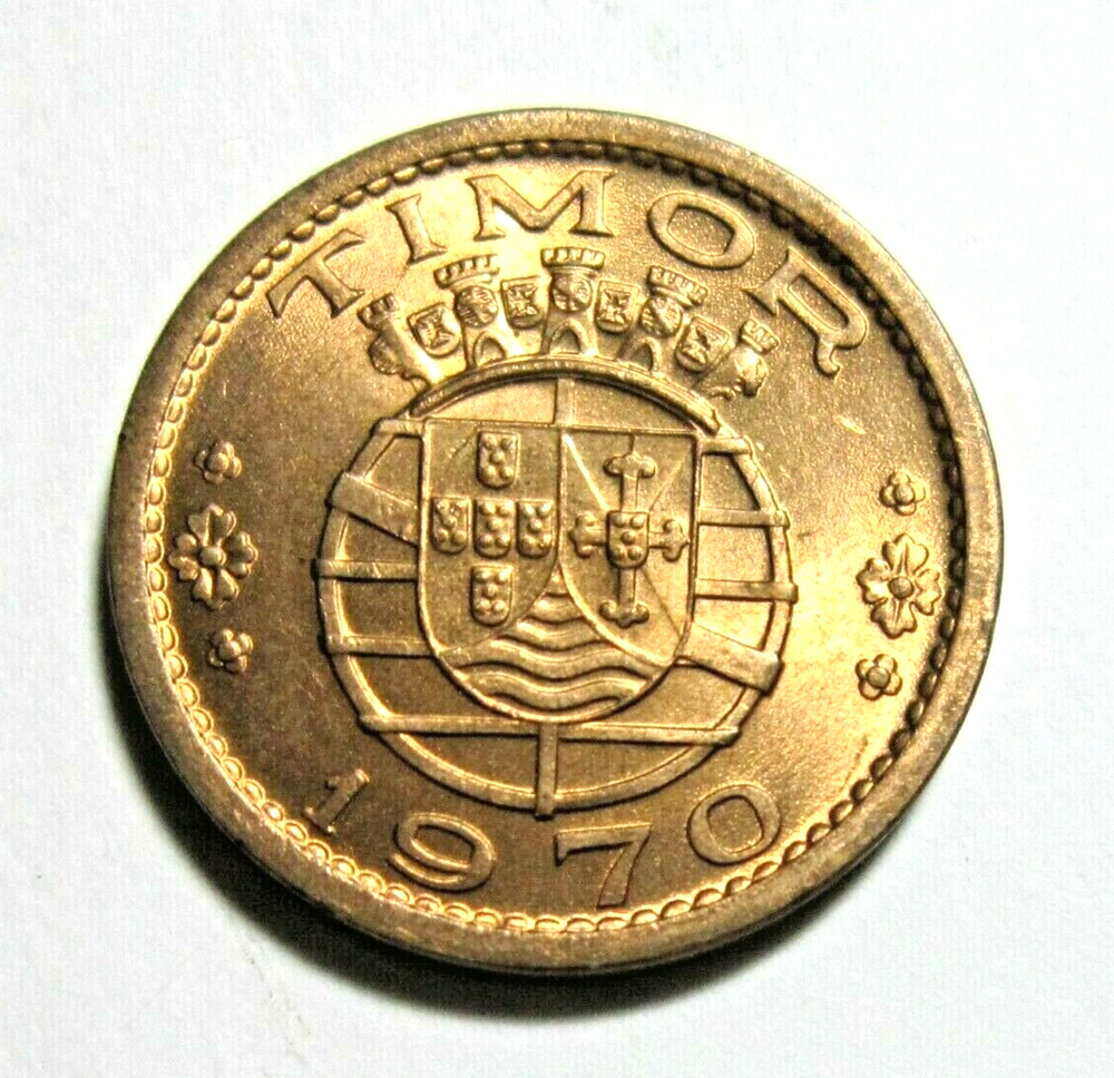 PORTUGUESE TIMOR. 50 CENTAVOS, 1970. UNCIRCULATED.
