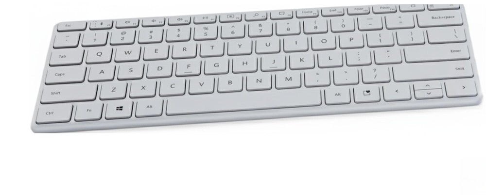 Microsoft Designer Compact Keyboard Ultra-Slim Portable Wireless Bluetooth