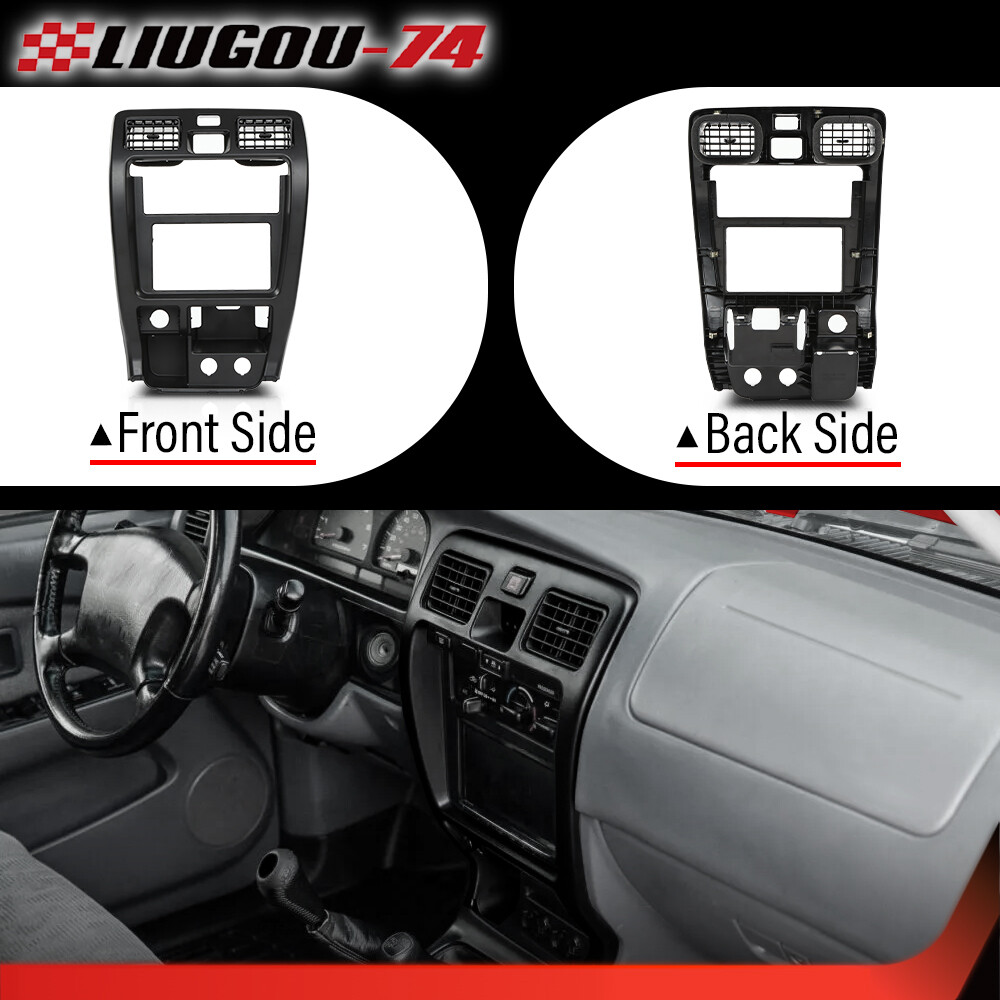 Center Dash Radio Trim Bezel Vents Black Fit For 1999-2002 Toyota 4Runner