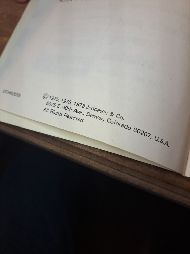 Cessna Integrated Flight Training System Private Pilot Training Syllabus 1978