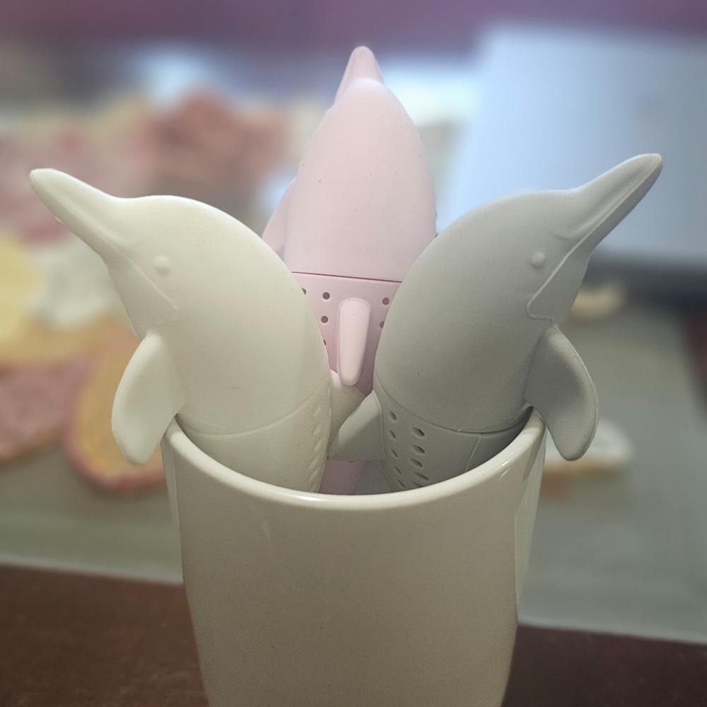 3 Pc Dolphing Silicone Tea Infuser Steeper Tea Strainer Tea Lovers Gift