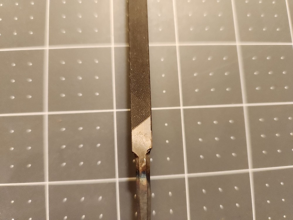 Nicholson 6" Double-cut Triangular Extra Slim Taper File - 15460