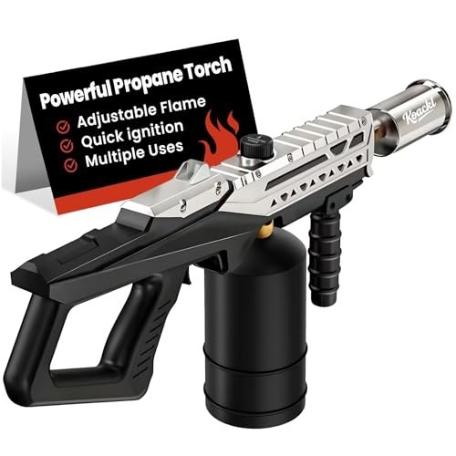 Adjustable Flame Propane Torch Gun for BBQ, Searing, Camping & Welding Kits
