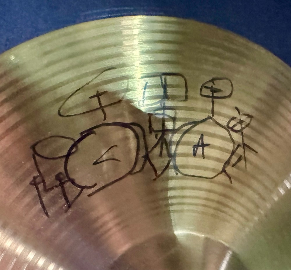 Carmine Appice Autographed Cymbal