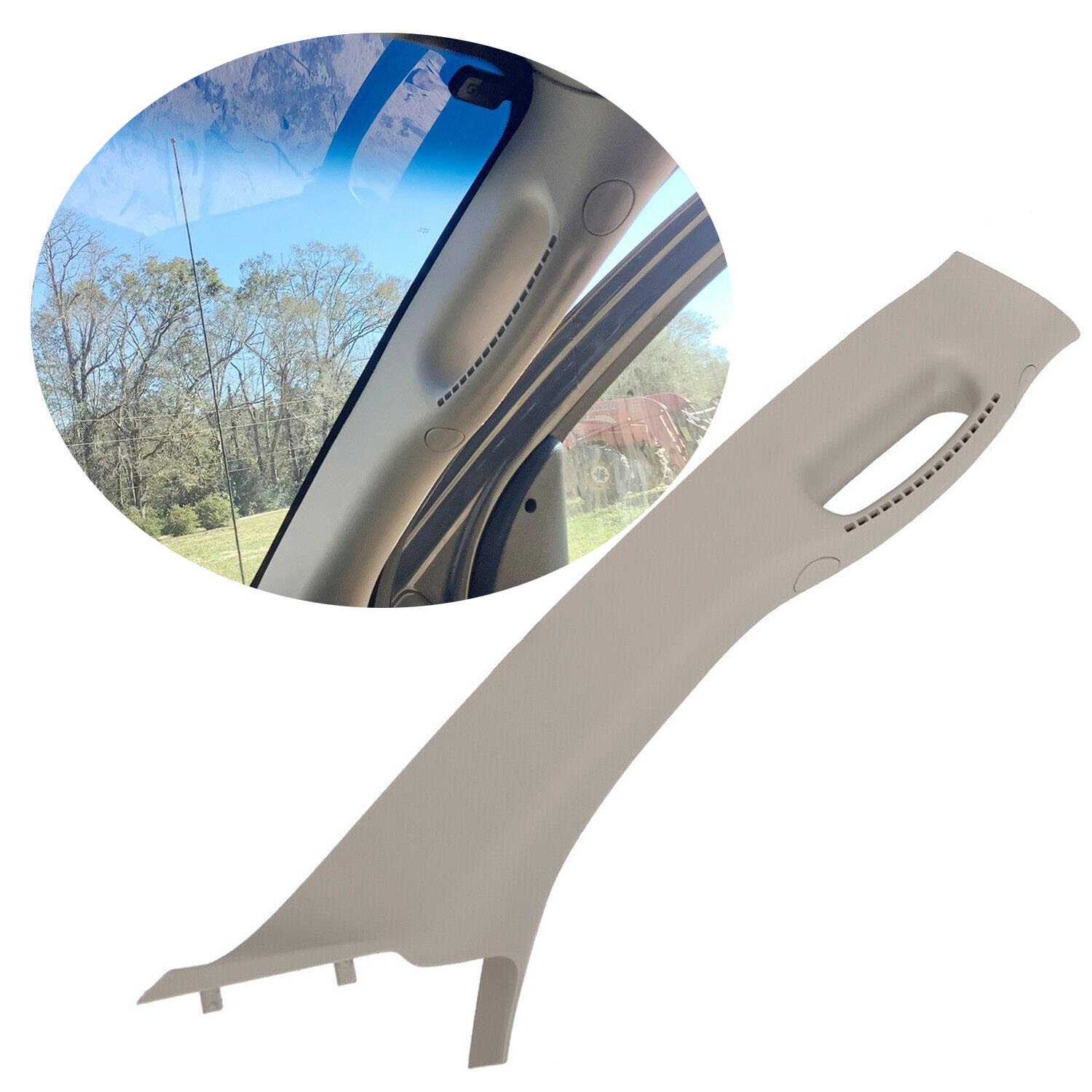 Front Right Side inside Grab Handle A Pillar Trim For 2002- 09 10 Ram 1500 2500