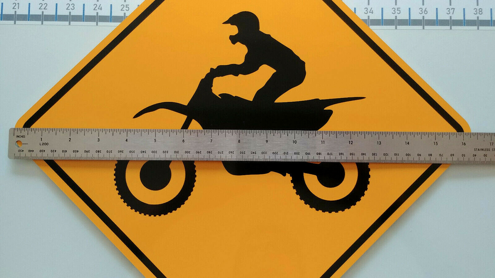 Dirt Bike Crossing Sign- Enduro Trail Marker - Motocross - Fun Motorcycle Gifts