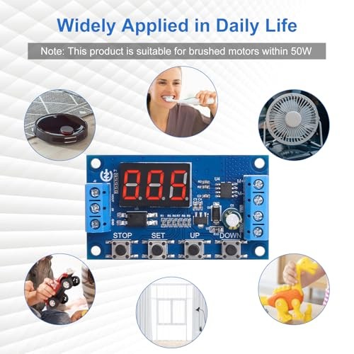 Motor Controller, ICSTATION DC 3.3V-15V Motor Forward/Reverse Controller 50W