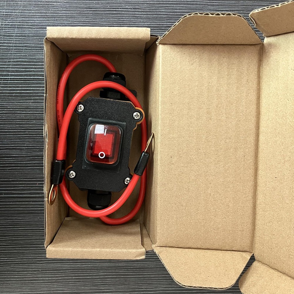 DC 12V Inline Switch DC 12-24V,DPST Dual Side Wiring Switchs 25A Inline Power...