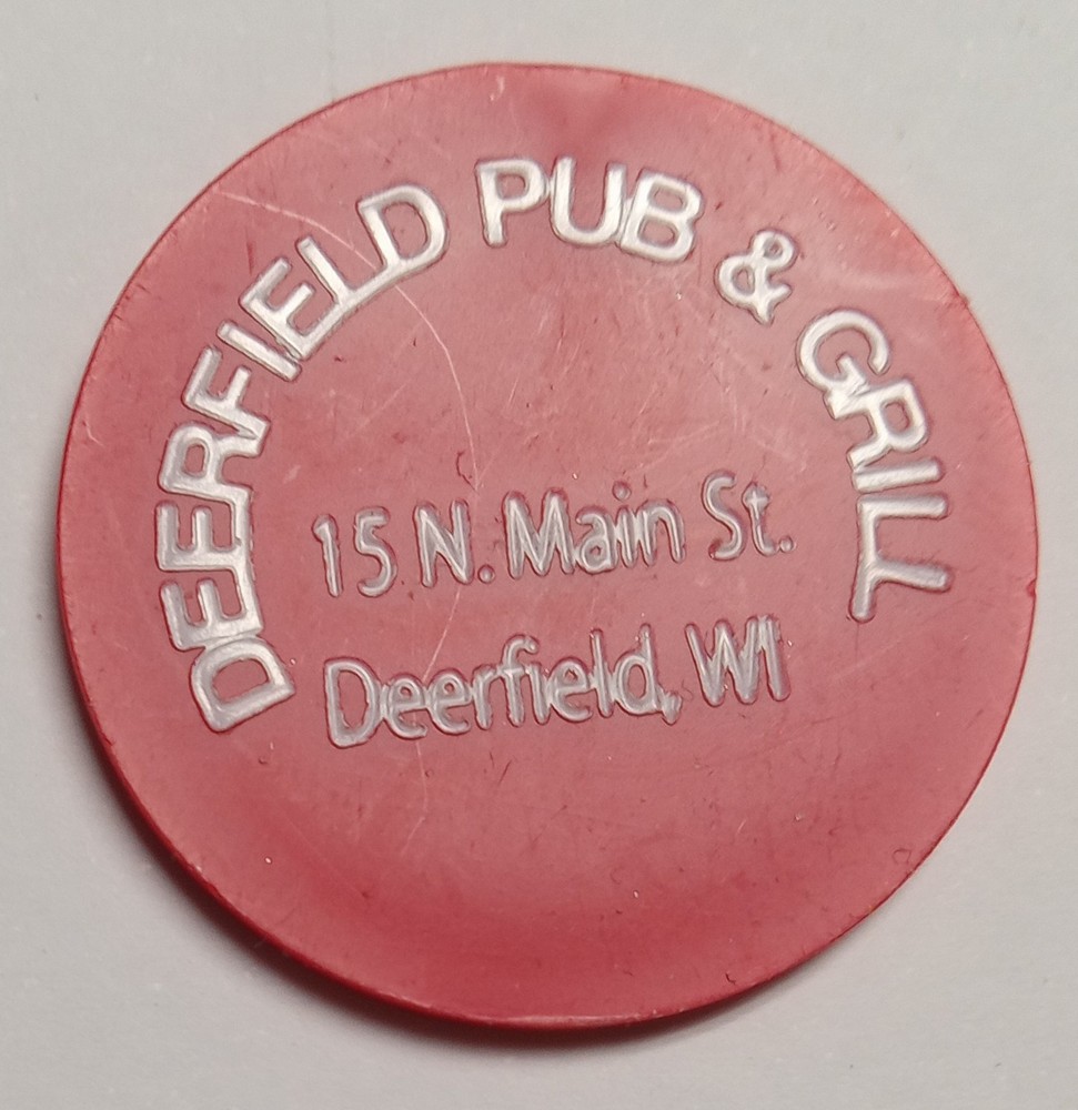 Plastic Trade Token Deerfield Wisconsin