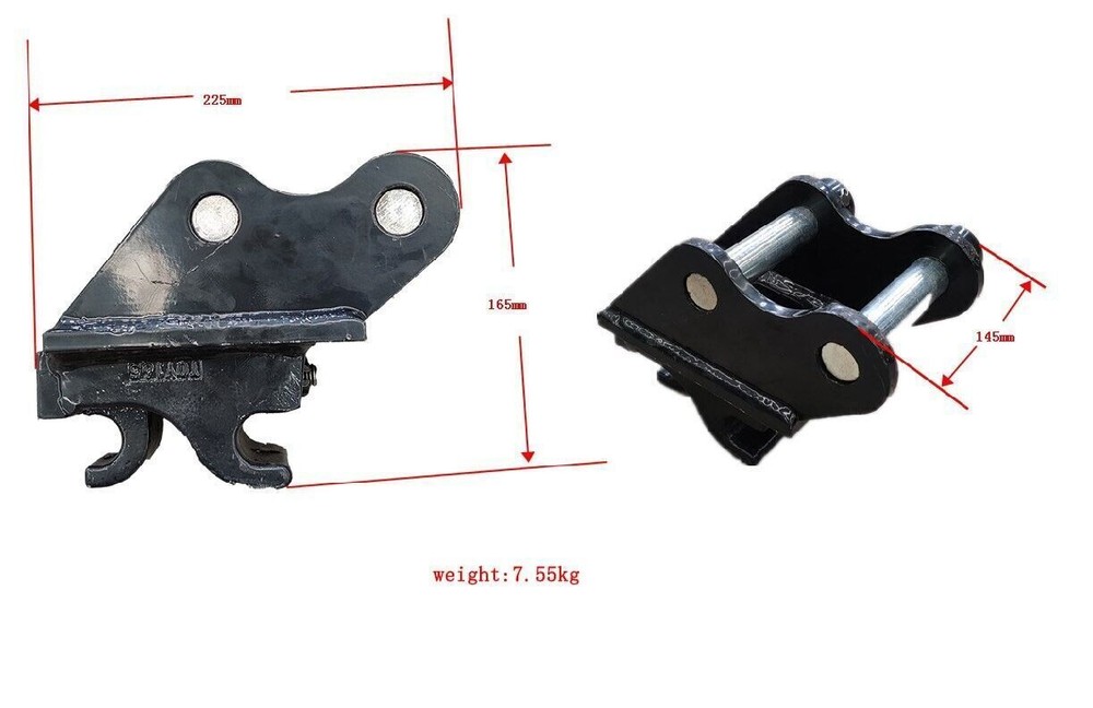 Mini Excavator Attachment Mechanical Quick Hitch Quick Coupler For Small Diggers
