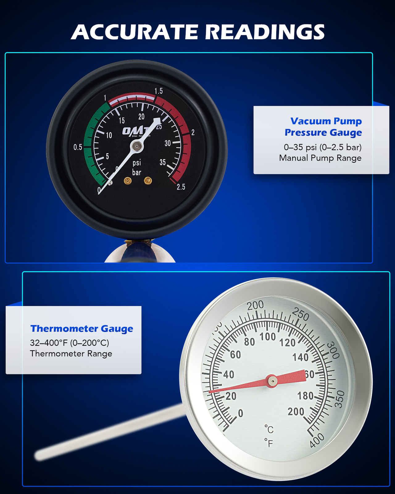 OMT 19pc. Coolant Pressure Tester Kit with 15 Radiator Adapters & Vacuum Pump