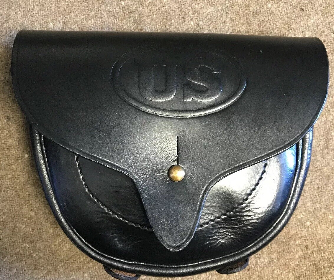 1872 Pattern Dyer Leather Ammo Pouch for Trapdoor Springfield .45-70 or .50-70