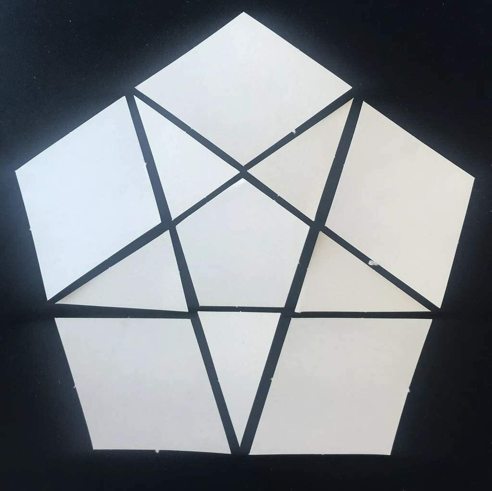 12 PCS Patchwork/English Paper Piecing Quilt Template Set