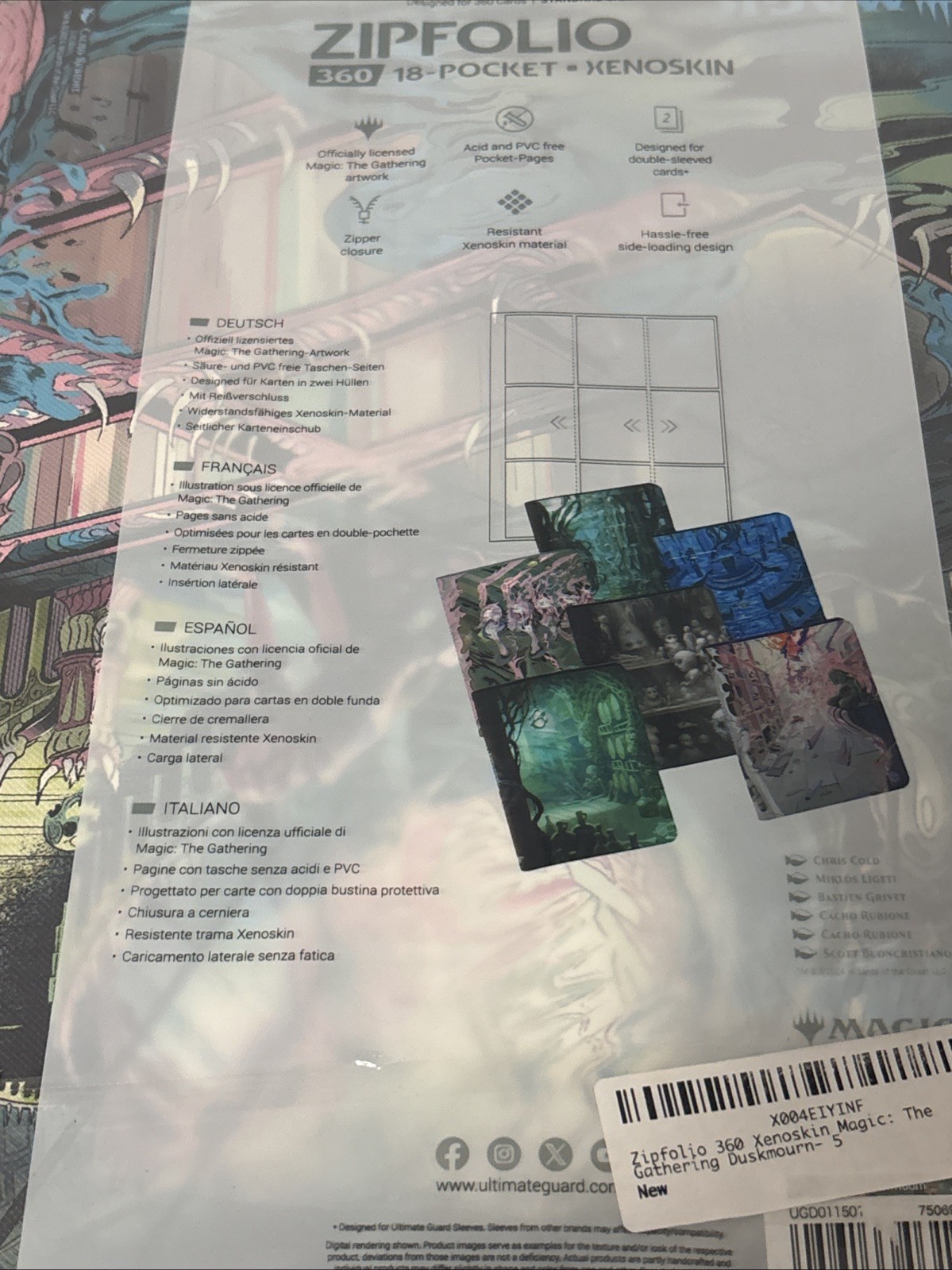 Xenoskin Zipfolio 360: Magic: The Gathering - Duskmourn Series - Mirror Room
