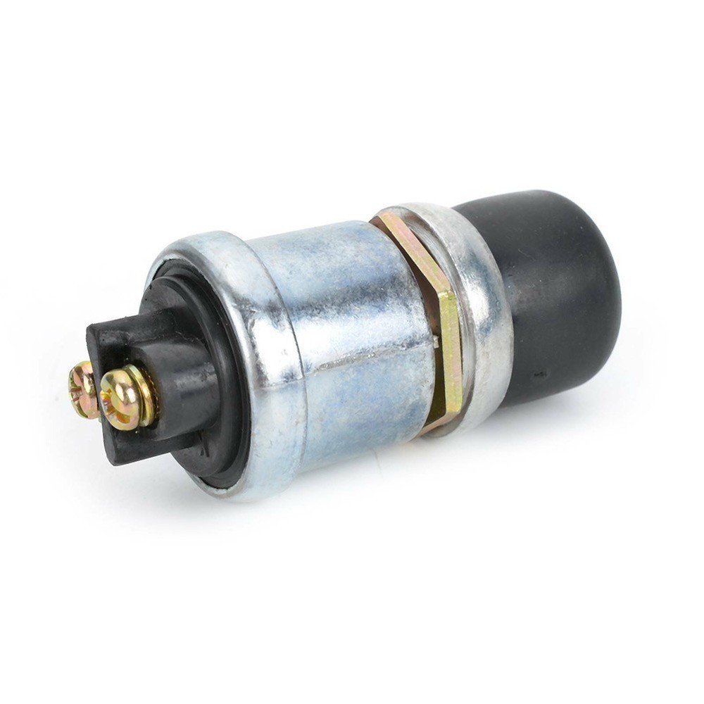 Switch Ignition Starter 6*2.8cm Push Button Metal & Rubber Momentary 50M Ohm