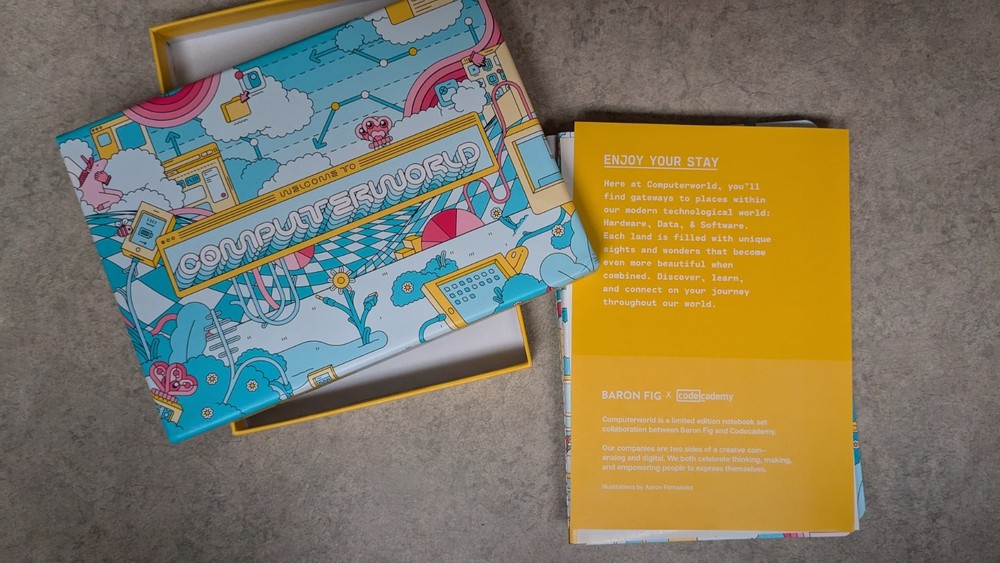 Baron Fig Computerworld Limited Edition Notebook Set (3-Pack) w/ Codecademy soft