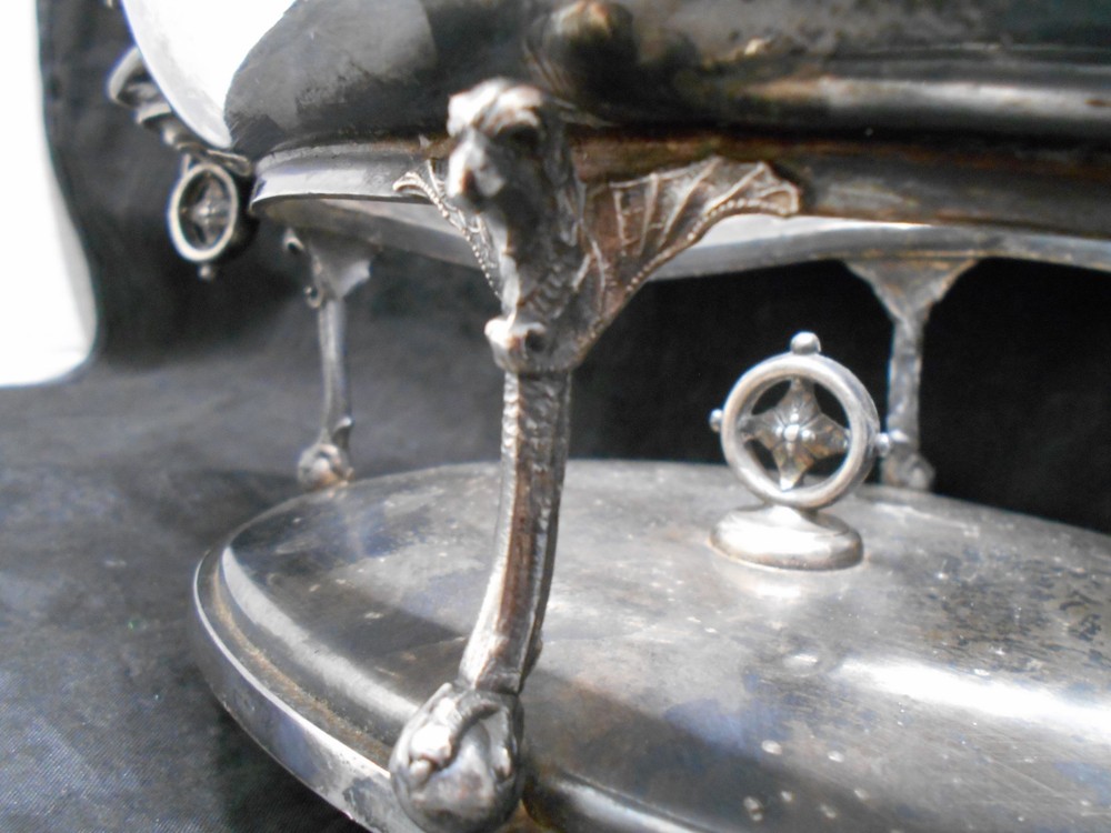 Reed & Barton Footed Oval Centerpiece 2040 Silver Plate Hollowware Vintage