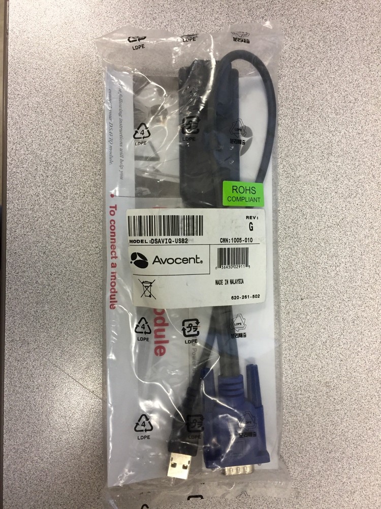 NEW Avocent DSAVIQ-USB2 VGA KVM CABLE