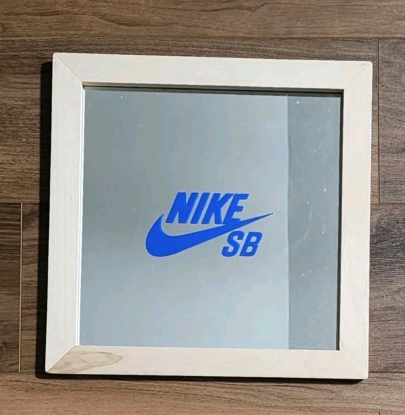 HTF Vtg NIKE SB Skateboard  display store mirror Framed Excellent Condition *xbr