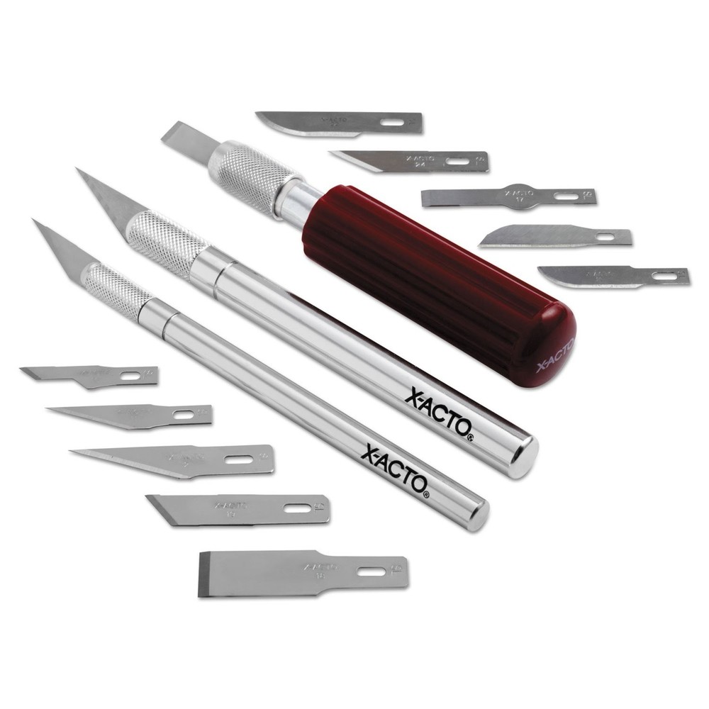 Compression Basic Knife Set, Includes 3 Knives, 13 Blades, Soft Carry Case, 1...
