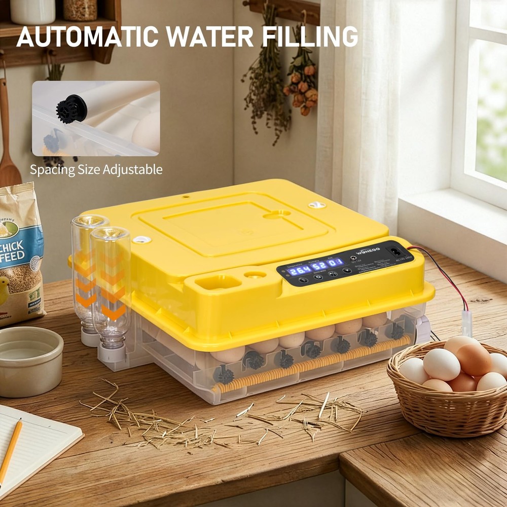 Incubators for Hatching Eggs, 30 Egg Incubator with Automatic Egg Turning, Te...