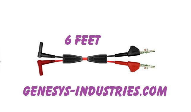 TEST LEADS FOR 3M DYNATEL LOOP ANALYZER 965DSP RED BLACK 965DSP-01-RX-6 NEW