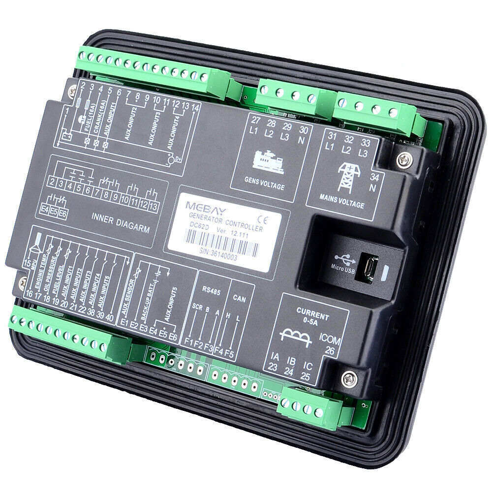 DC62D Generator Set Controller for Diesel/Gasoline/Genset Parameters