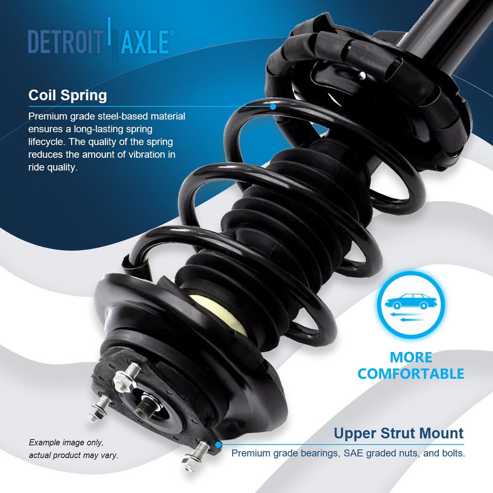 Front Struts Shocks & Coil Spring + Sway Bars Kit for 2000 2001-2005 Ford Focus