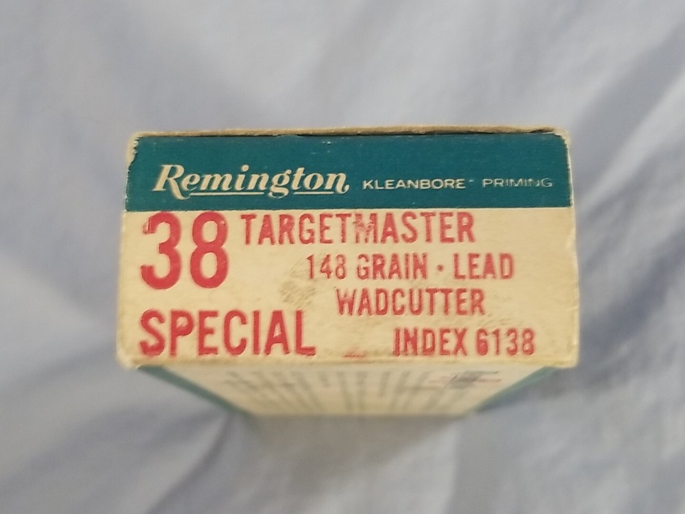 EMPTY BOX Vtg REMINGTON Targetmaster 38 Special Kleanbore EMPTY BOX