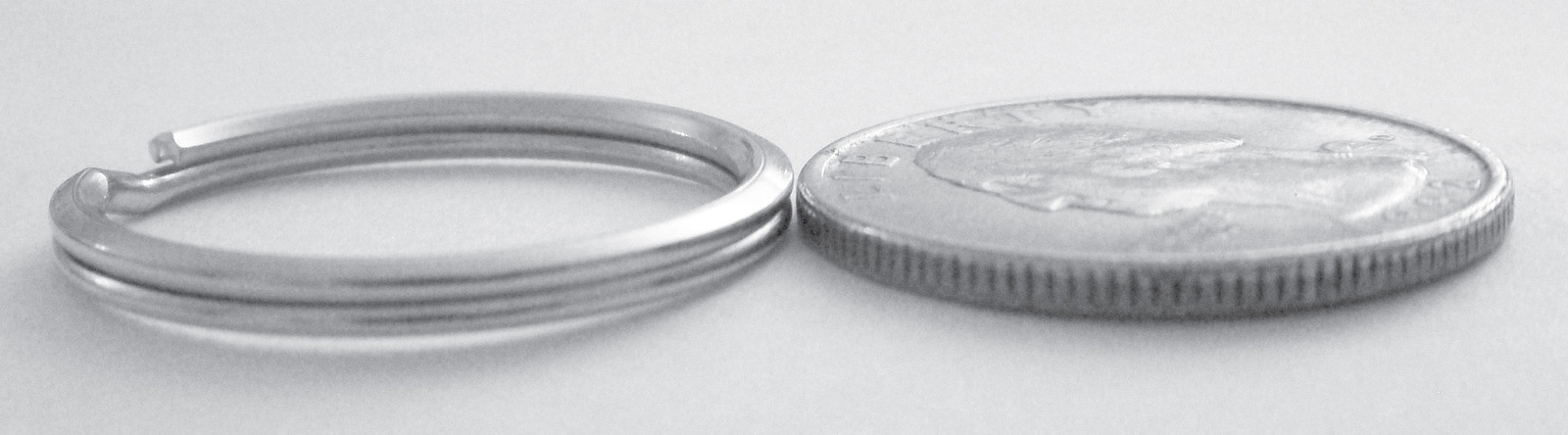 WHOLESALE LOT 10 25 50 100 NEW KEY RINGS 24mm 1" DIAMETER SPLIT RINGS SILVER