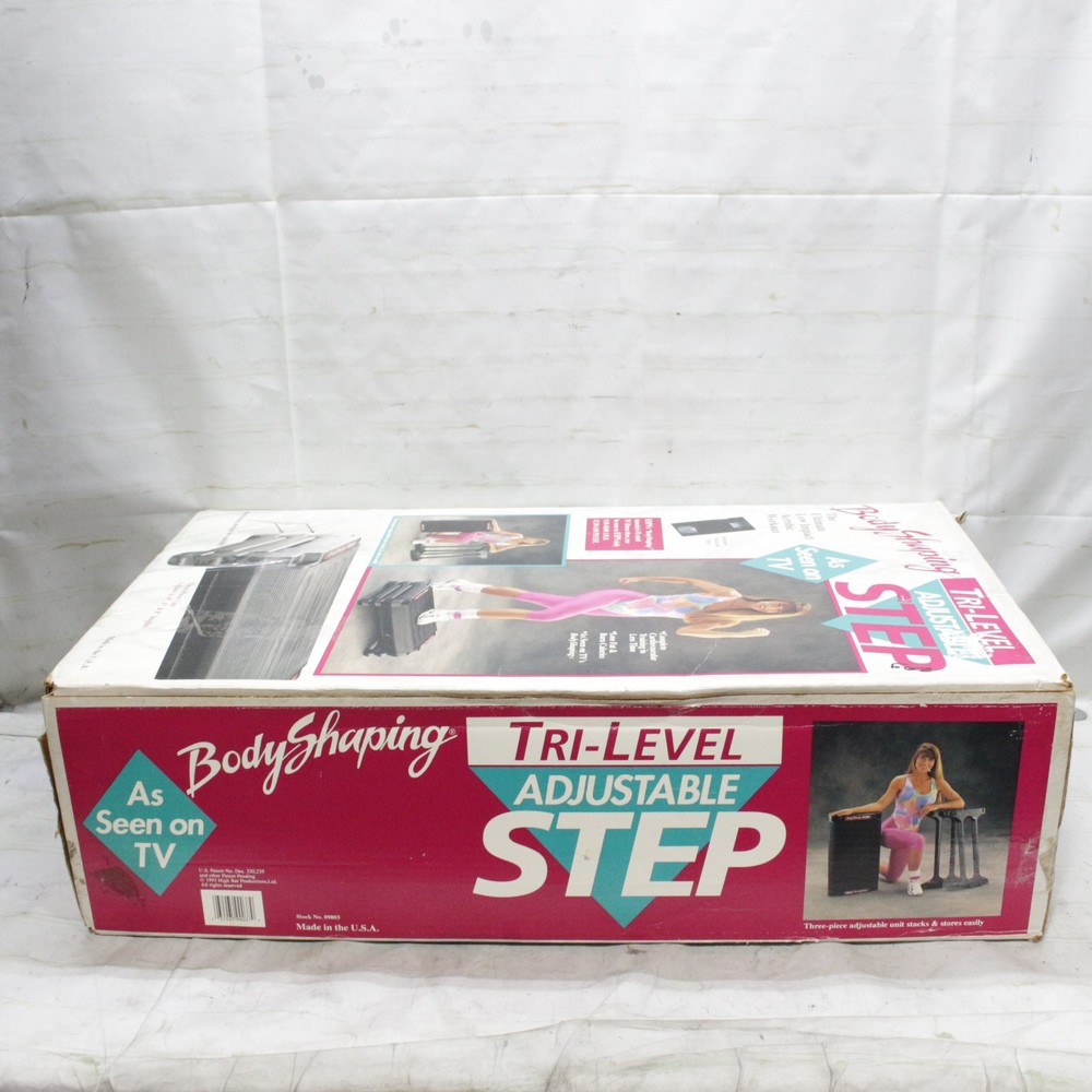 Step Exercise Aerobics Exercise Stepper Body Adjustable Step USA Made No VHS