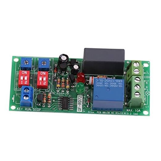 Timer Relay Module, AC100V-250V, Infinite Cycle Timer Delay On/Off Switch,