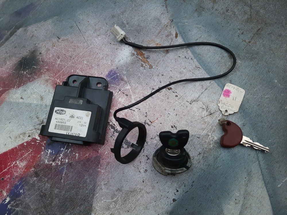 Piaggio B125 key ignition ecu