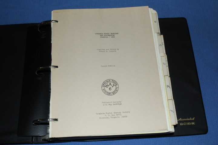 Virginia Postal Markings Postmasters Colonial 1865 Lisbeth 2nd BlueLakeStamps