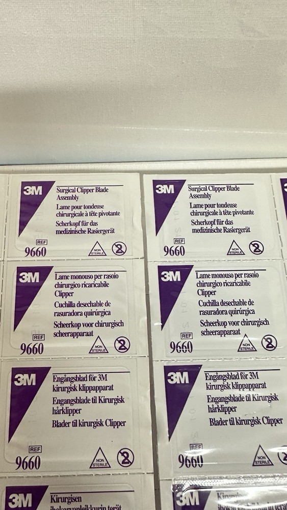 3M Surgical Clipper Blade 9660, 40-pack