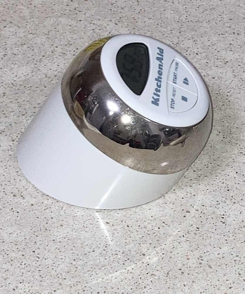 KitchenAid Digital Timer Cooks Series White & Chrome