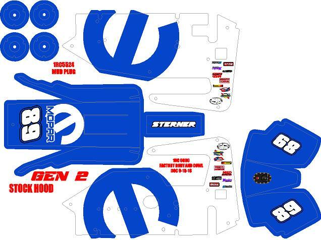1RC MIDGET WRAP MOPAR THEME