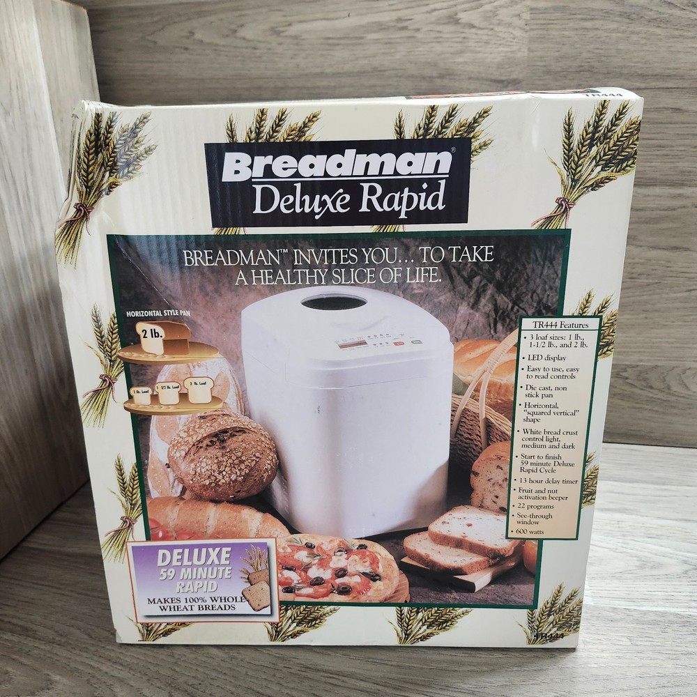 BREADMAN TR444 Deluxe Rapid Automatic Breadmaker Machine New