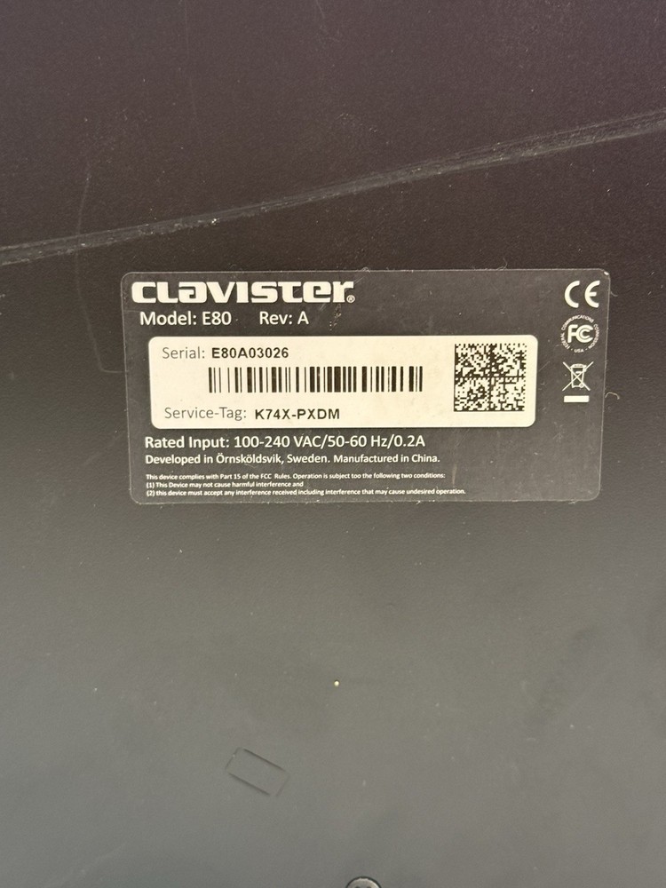 CLAVISTER E80 6 RJ45 Ethernet Networking Switch