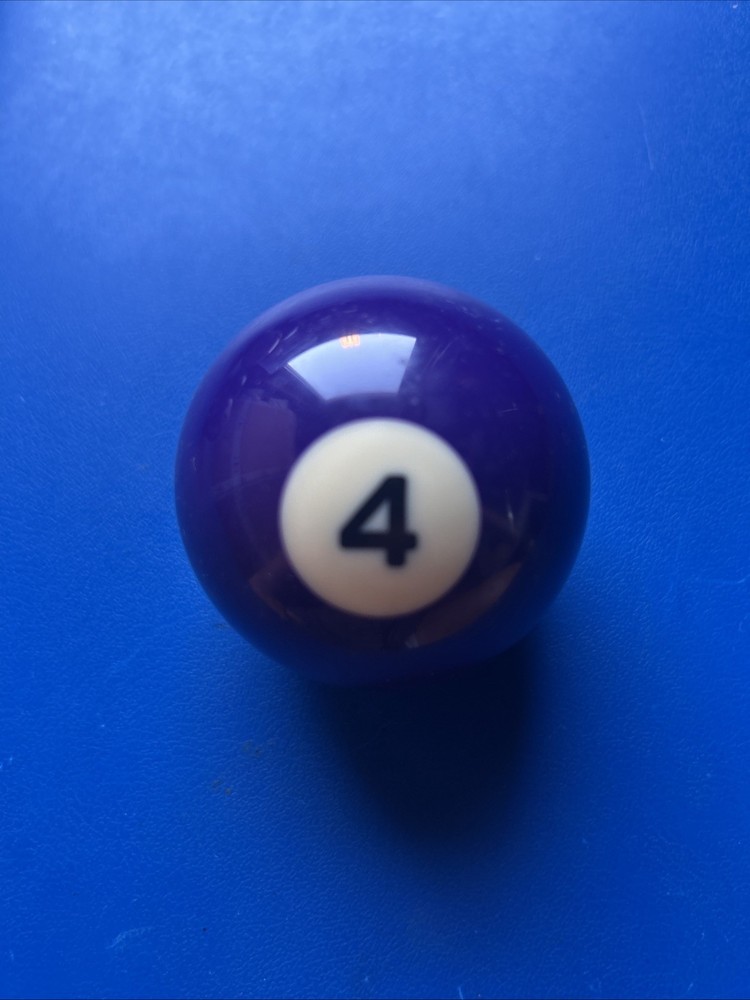 Vintage #4 Pool Table Replacement Ball 2 1/4"