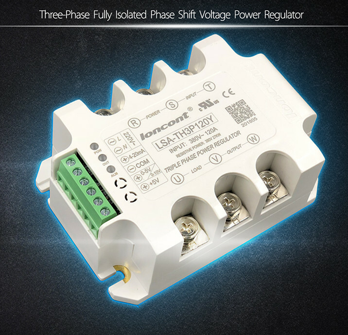 1pcs 380V 15~200A Three-phase AC voltage regulating module solid state relay