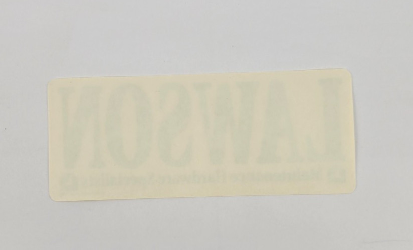 Vintage Lawson Maintenance Hardware Specialists sticker decal